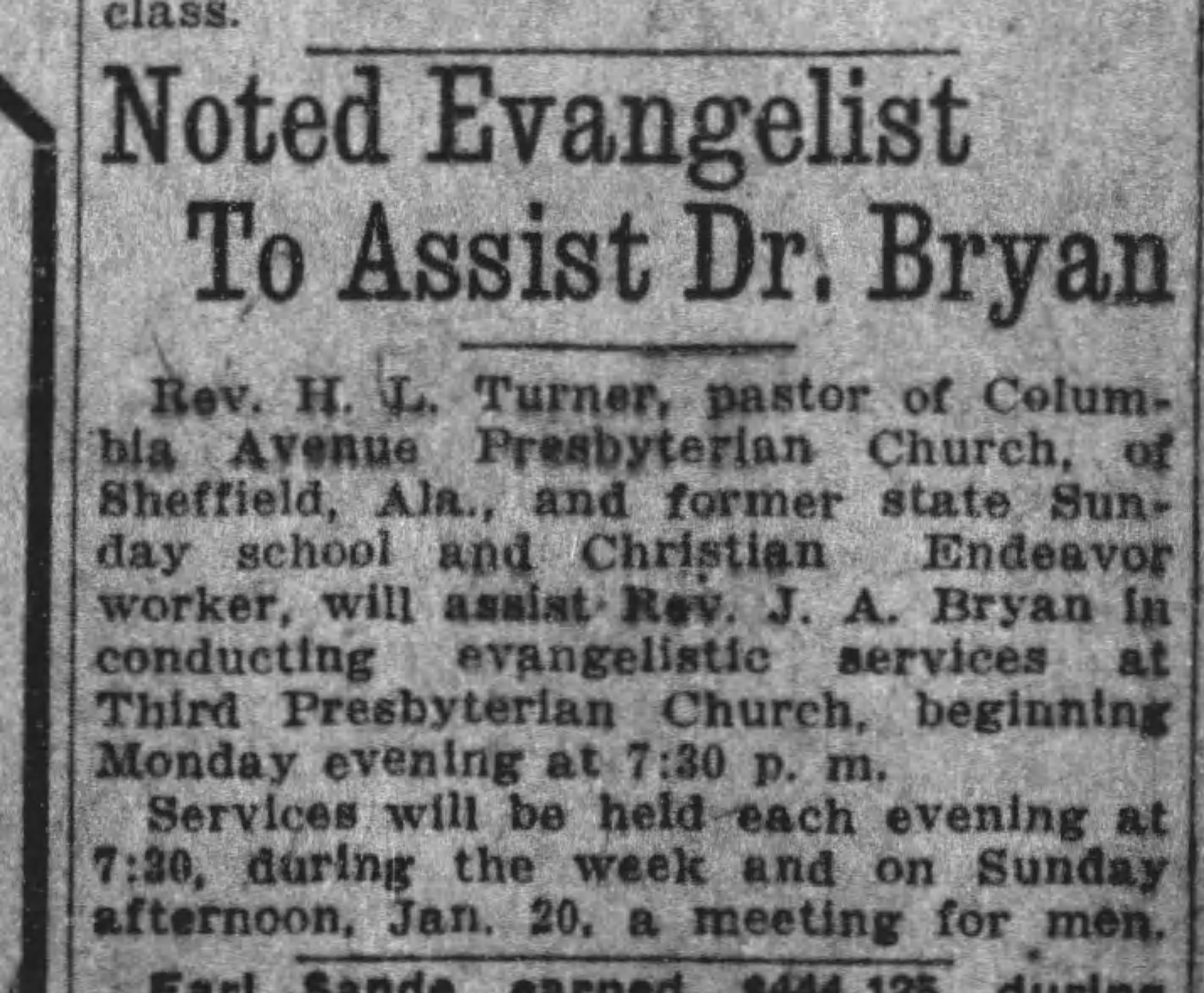 Noted Evangelist To Assist Dr. Bryan